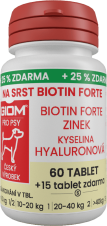 GIOM For coat Biotin FORTE 60 tablets  + 20% extra free