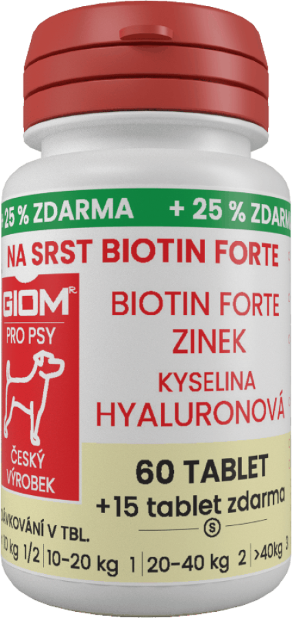 GIOM For coat Biotin FORTE 60 tablets  + 20% extra free