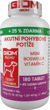 GIOM Acute Movement Problems 180 tablets  + 20% extra free
