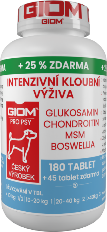 GIOM Intensive Joint Nutrition 180 tablets  + 20% extra free