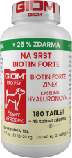 GIOM For coat Biotin FORTE 180 tablets  + 20% extra free