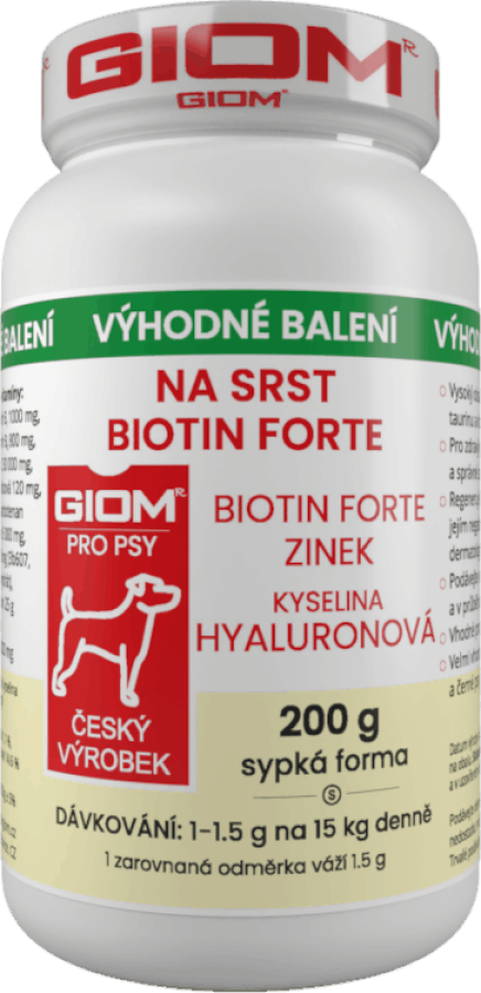 GIOM For coat Biotin FORTE 200 g  powder