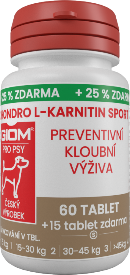 GIOM Chondro L-carnitine SPORT 60 tablets  + 20% extra free
